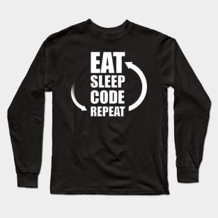 Eat Sleep Code Repeat Long Sleeve T-Shirt